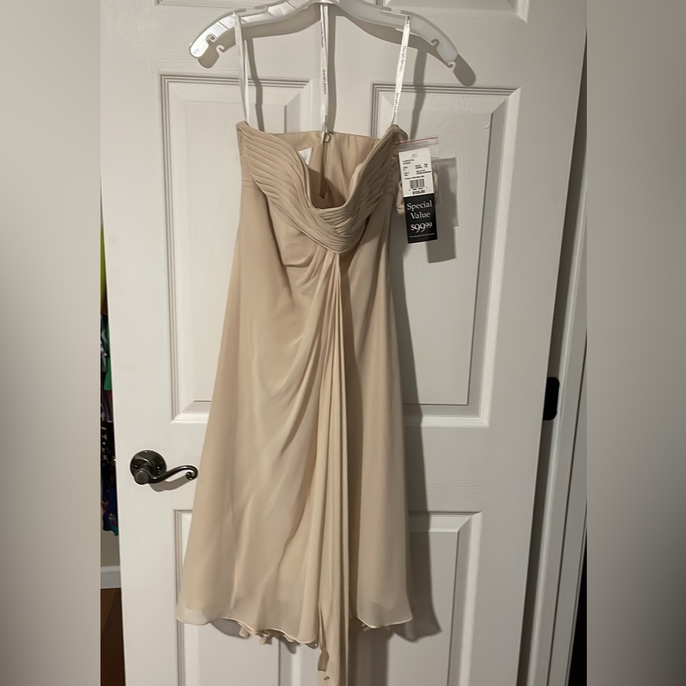 David’s Bridal strapless dress